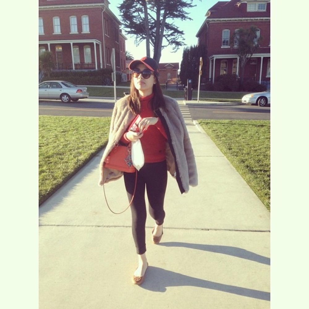 Gap Faux Fur Coat